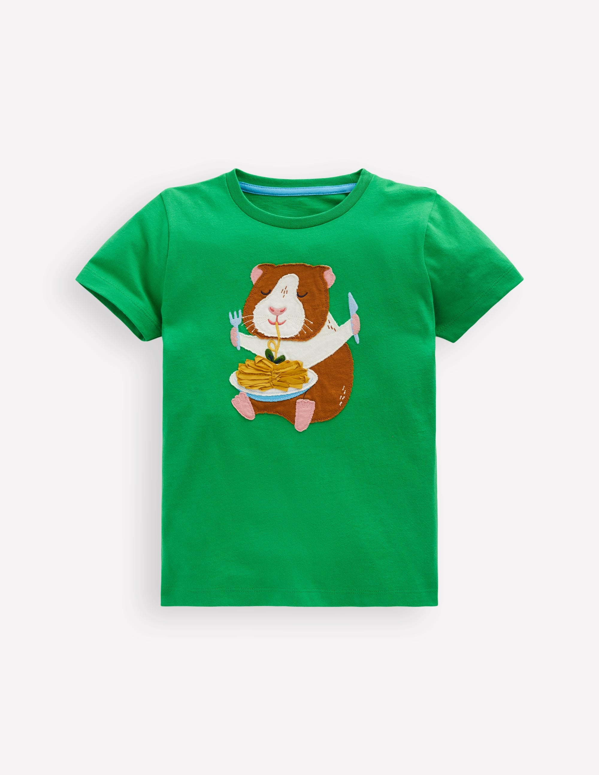 T-Shirt mit Applikation-Blassgrün Meerschweinchen - Image 1