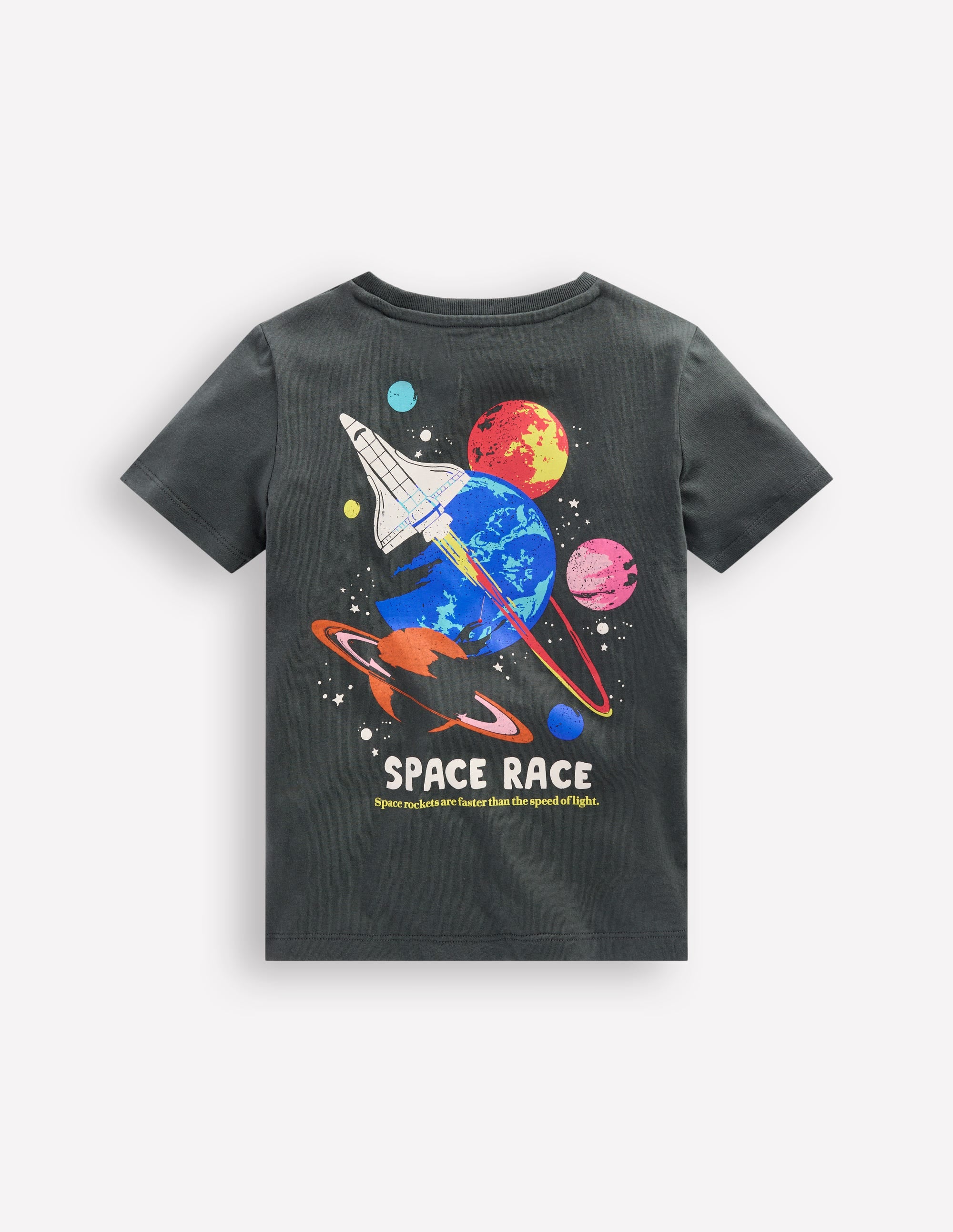 T-Shirt mit Druck auf Vorder- und Rückseite-Rauch Weltall - Image 2