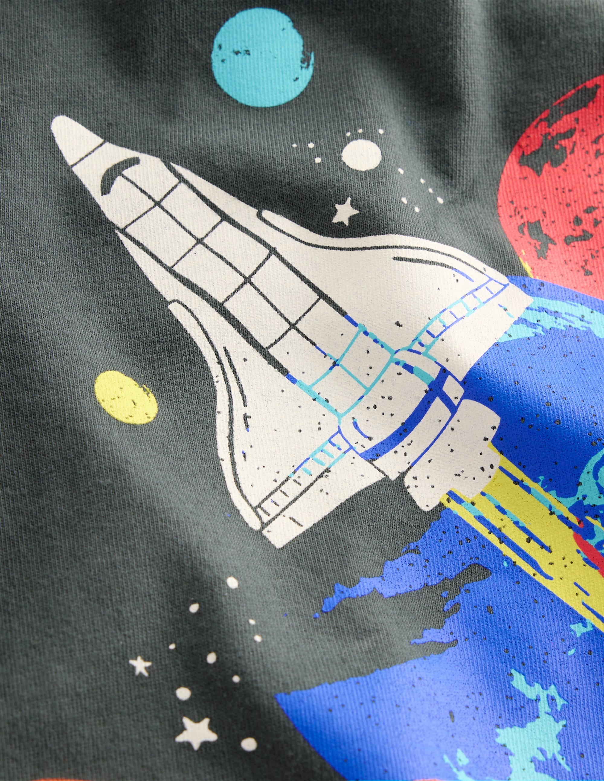 T-Shirt mit Druck auf Vorder- und Rückseite-Rauch Weltall - Image 3