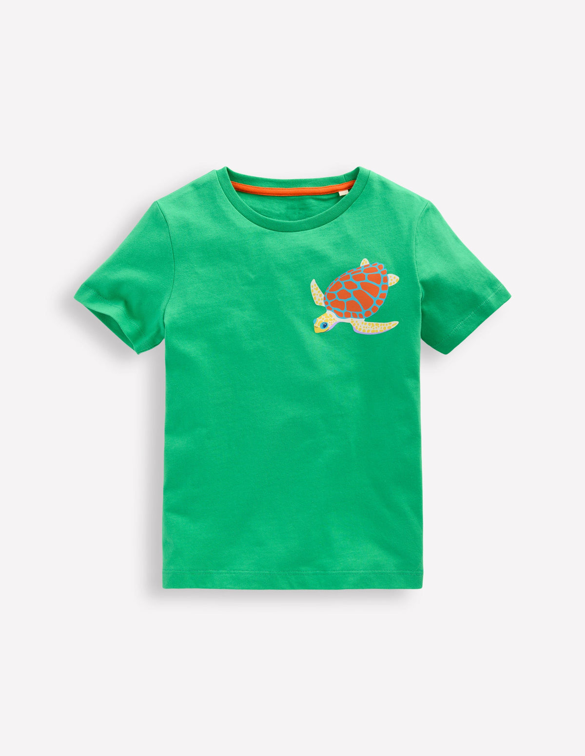 T-Shirt mit Druck auf Vorder- und Rückseite-Aquamarin-Blau Schildkröten - Image 1