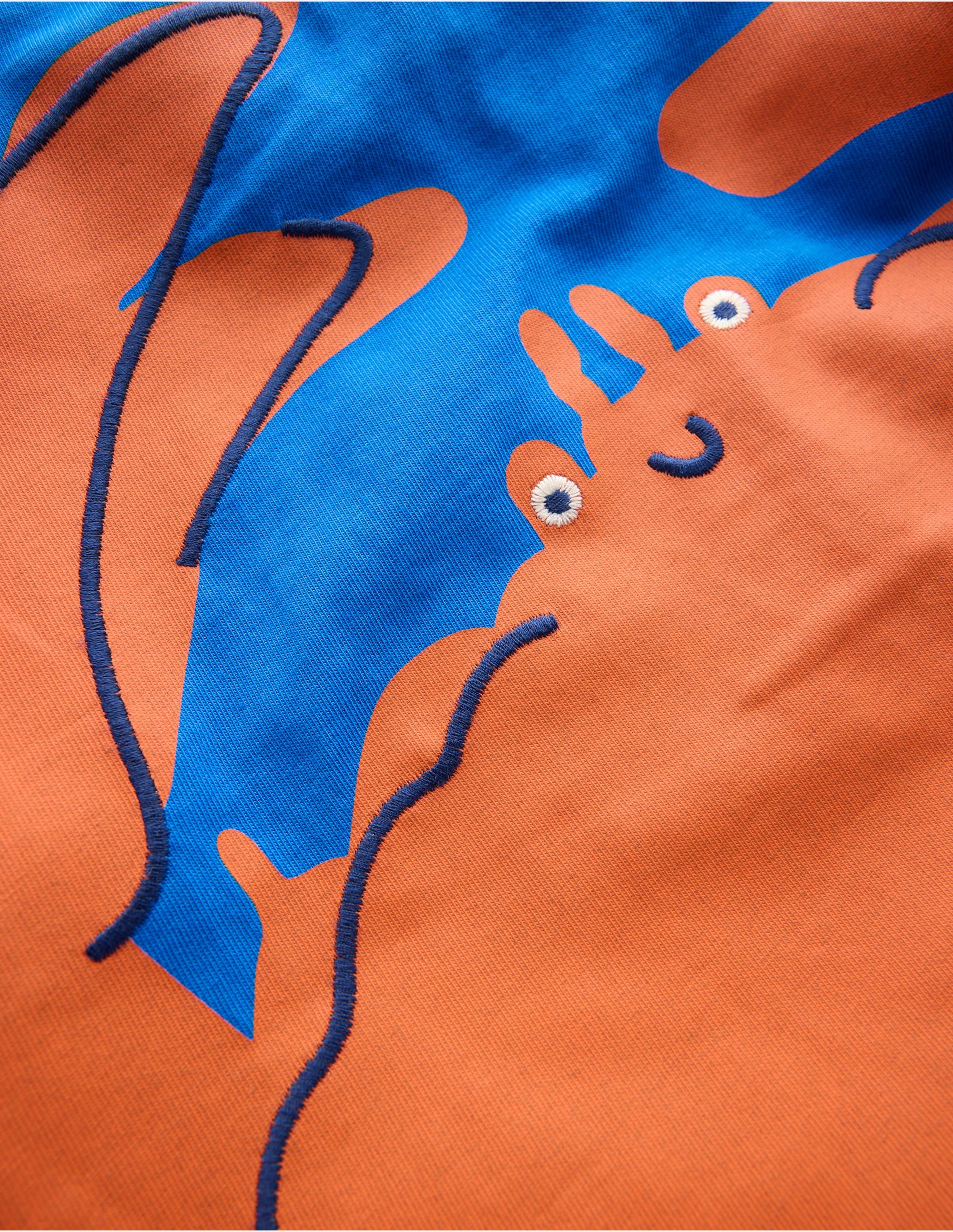 Lustiges T-Shirt mit Grafik-Eisvogelblau Krebs - Image 3