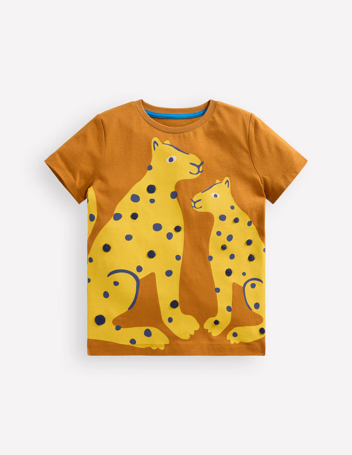 Lustiges T-Shirt mit Grafik-Cathay-Gewürz Leoparden