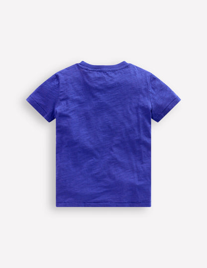 T-shirt manches courtes pour tous les jours-Bleu vif