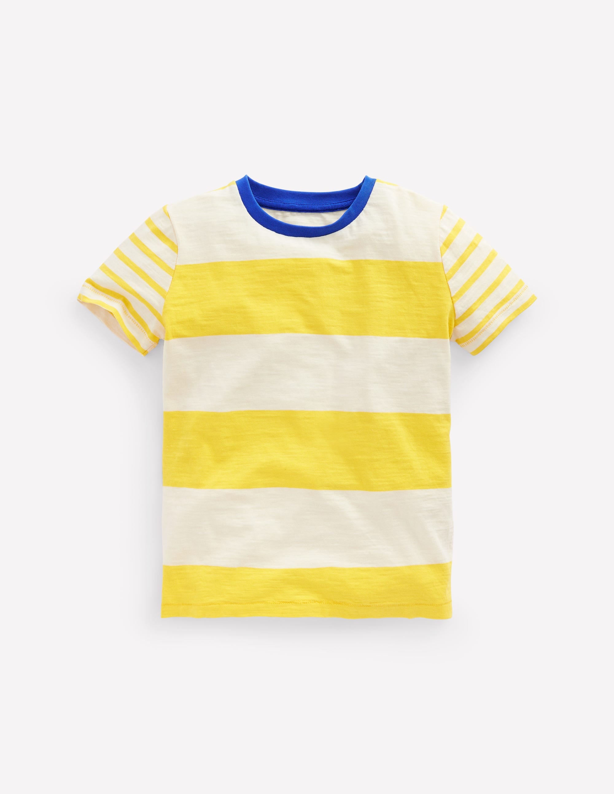 T-shirt manches courtes pour tous les jours-Multi jaune ananas/ivoire - Image 1