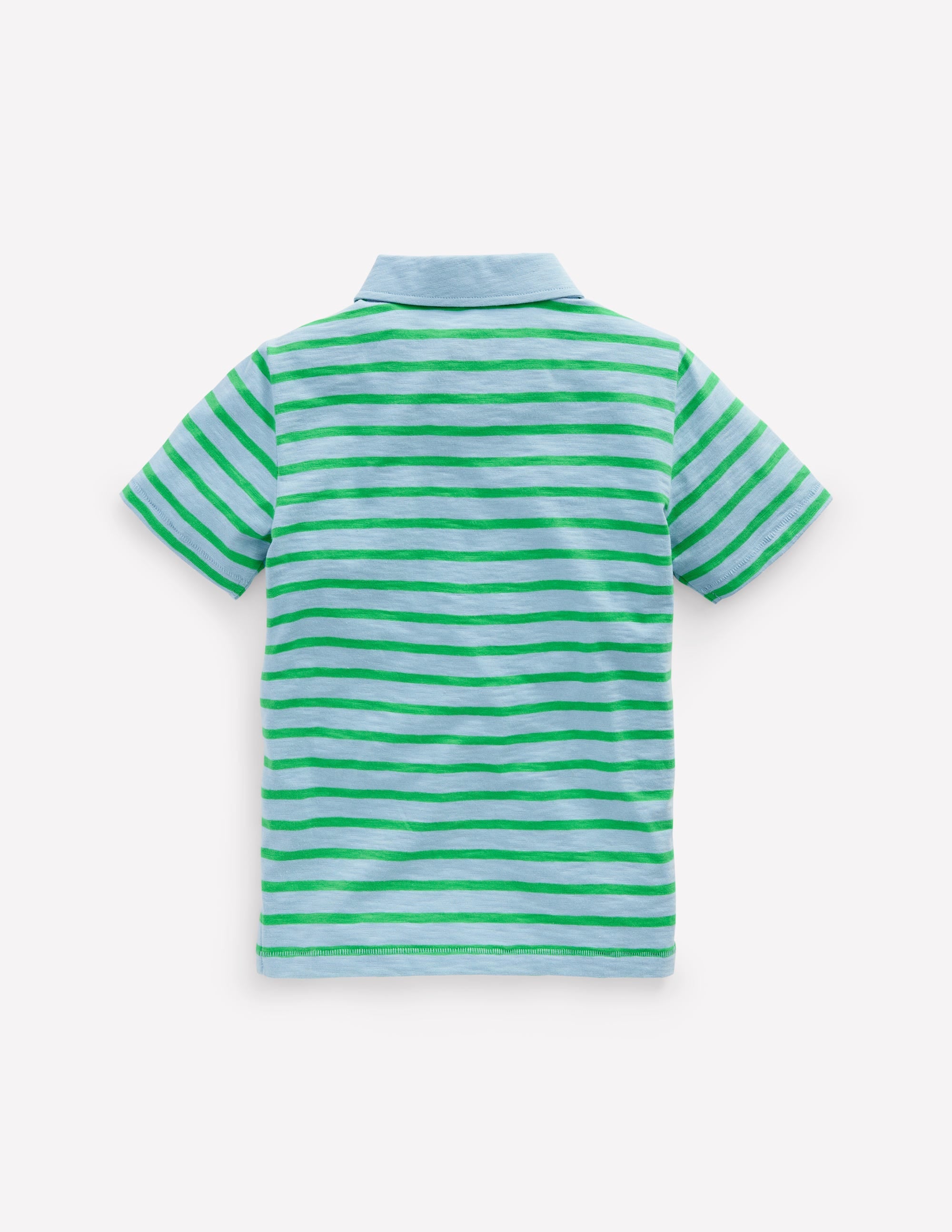 Polo flammé-Bleu ciel/vert printemps - Image 2