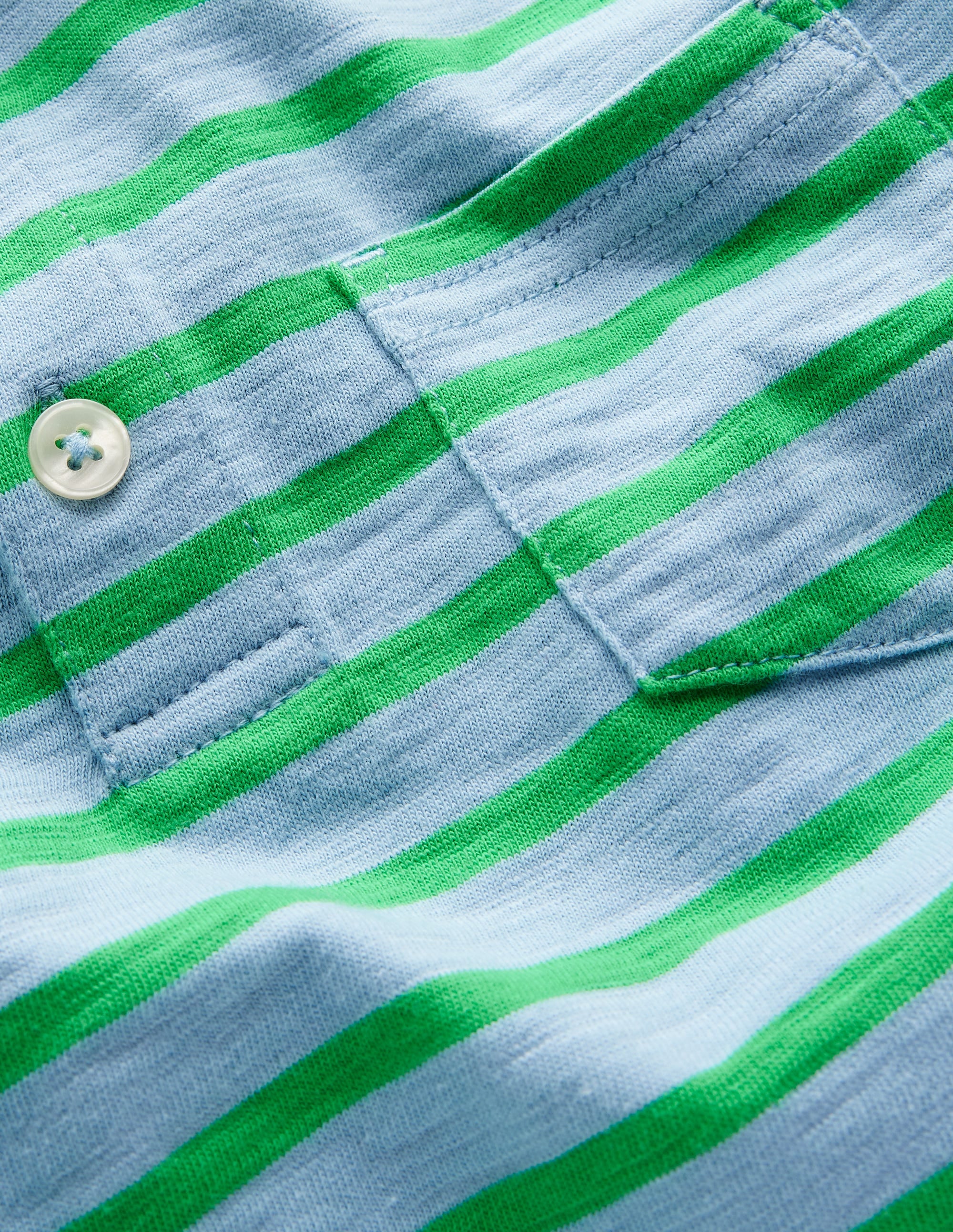 Polo flammé-Bleu ciel/vert printemps - Image 3