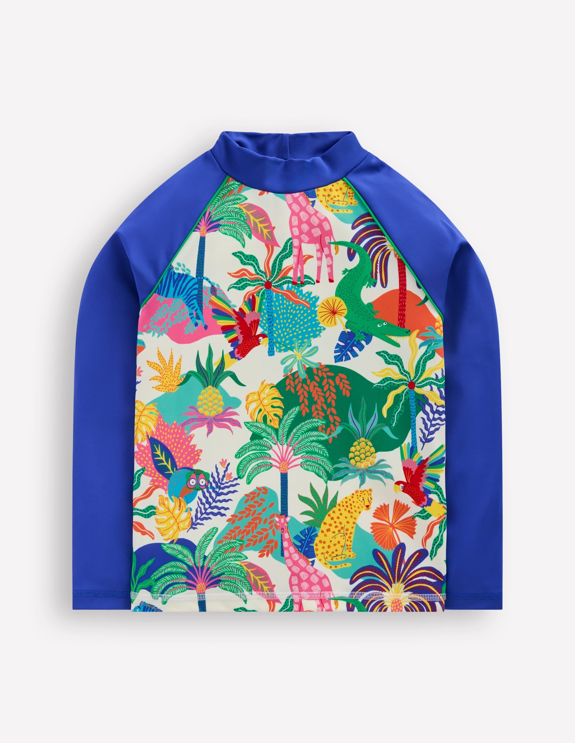 Rash Top mit Logo-Naturweiß Bunt Dschungel - Image 1