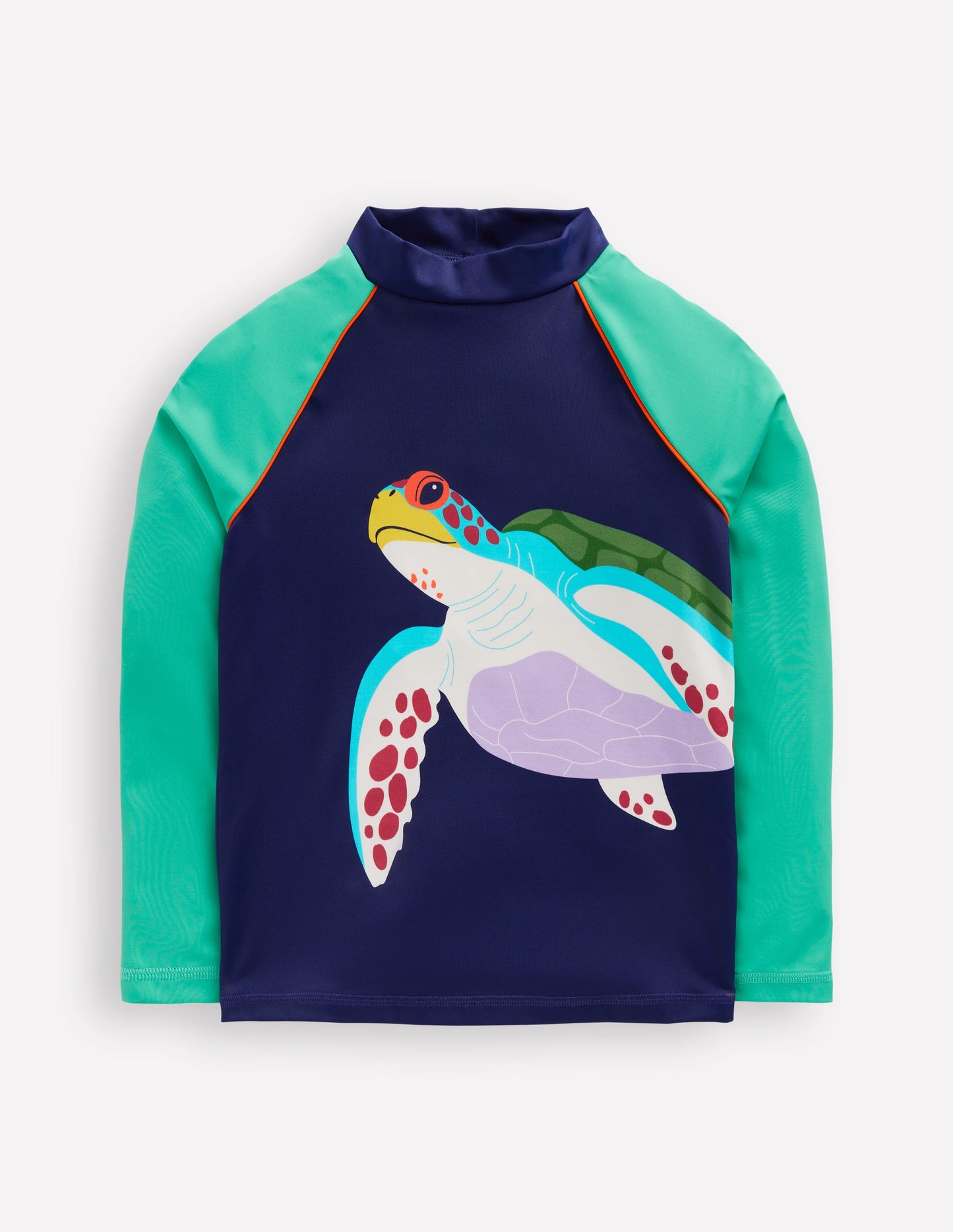 Rash Top mit Logo-Steuerbordblau Schildkröte