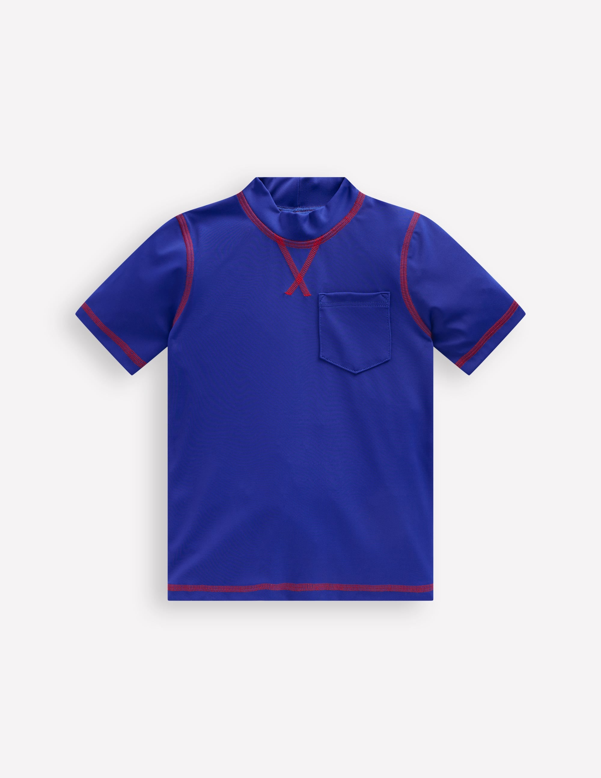 Kurzärmliges Badeshirt-Leuchtendes Blau - Image 1