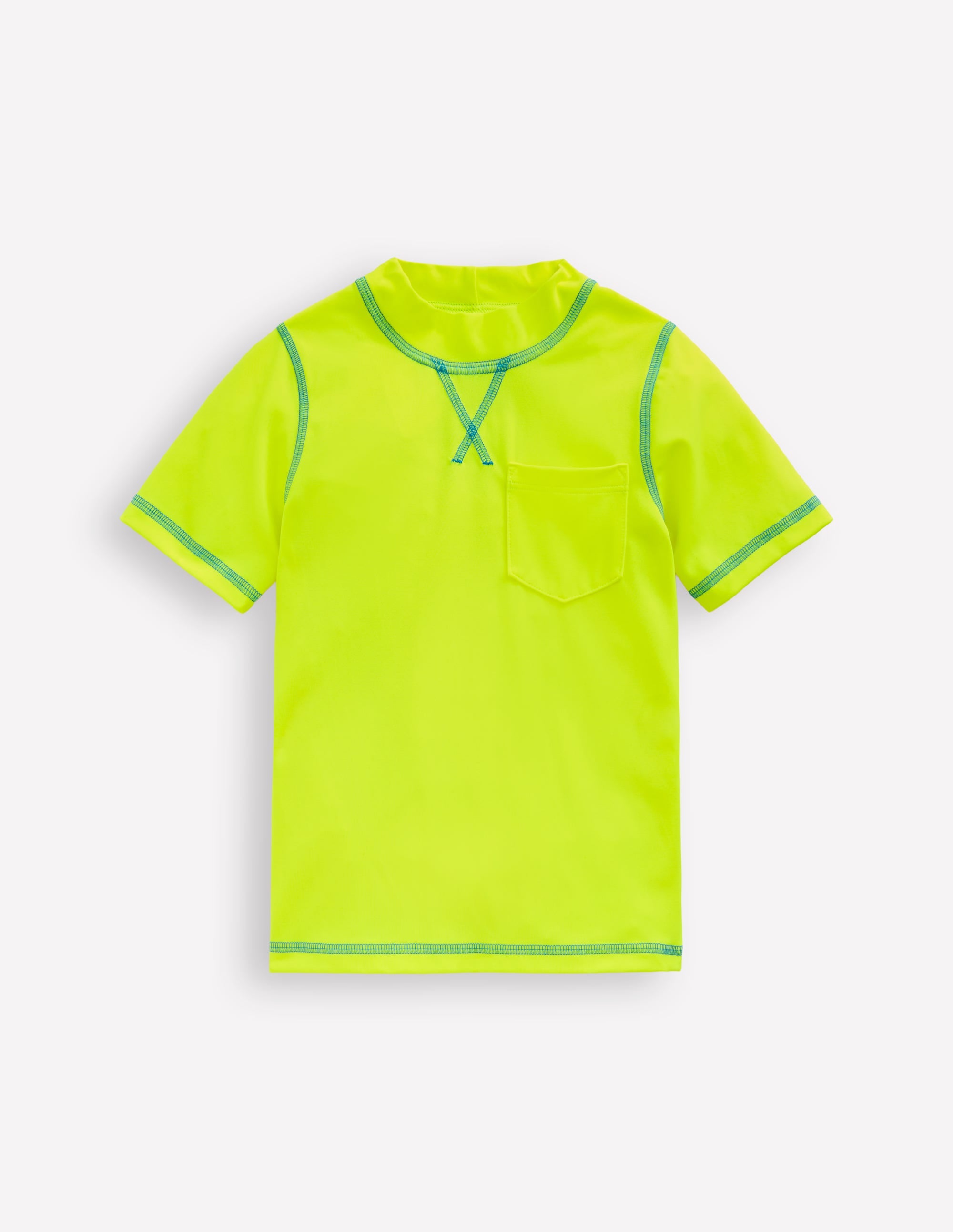 Kurzärmliges Badeshirt-Frisches Gelb - Image 1