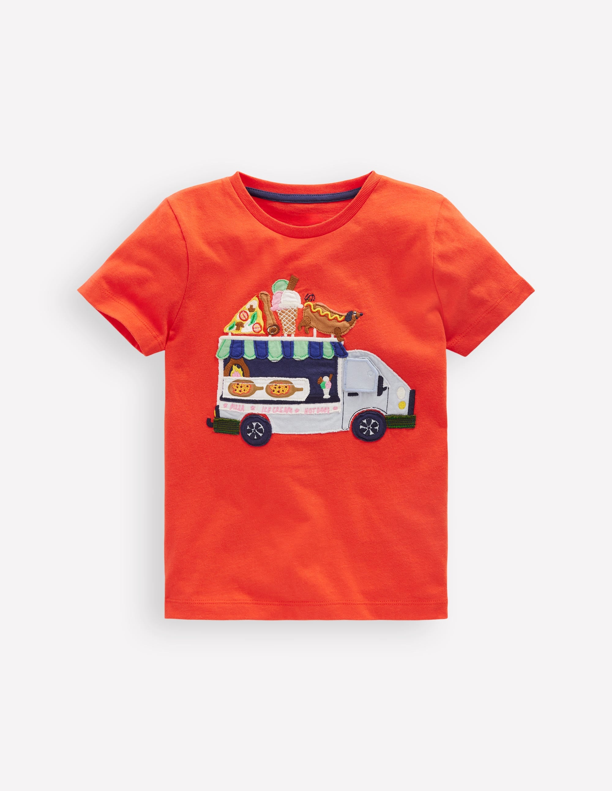 T-Shirt mit Klappe-Knallrot - Image 1
