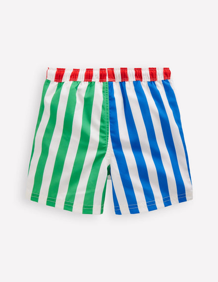 Badeshorts-Mustermix, Gestreift
