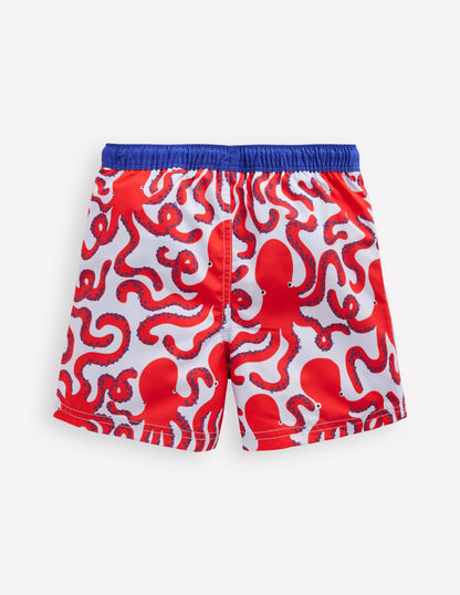 Badeshorts-Nebelblau Oktopus