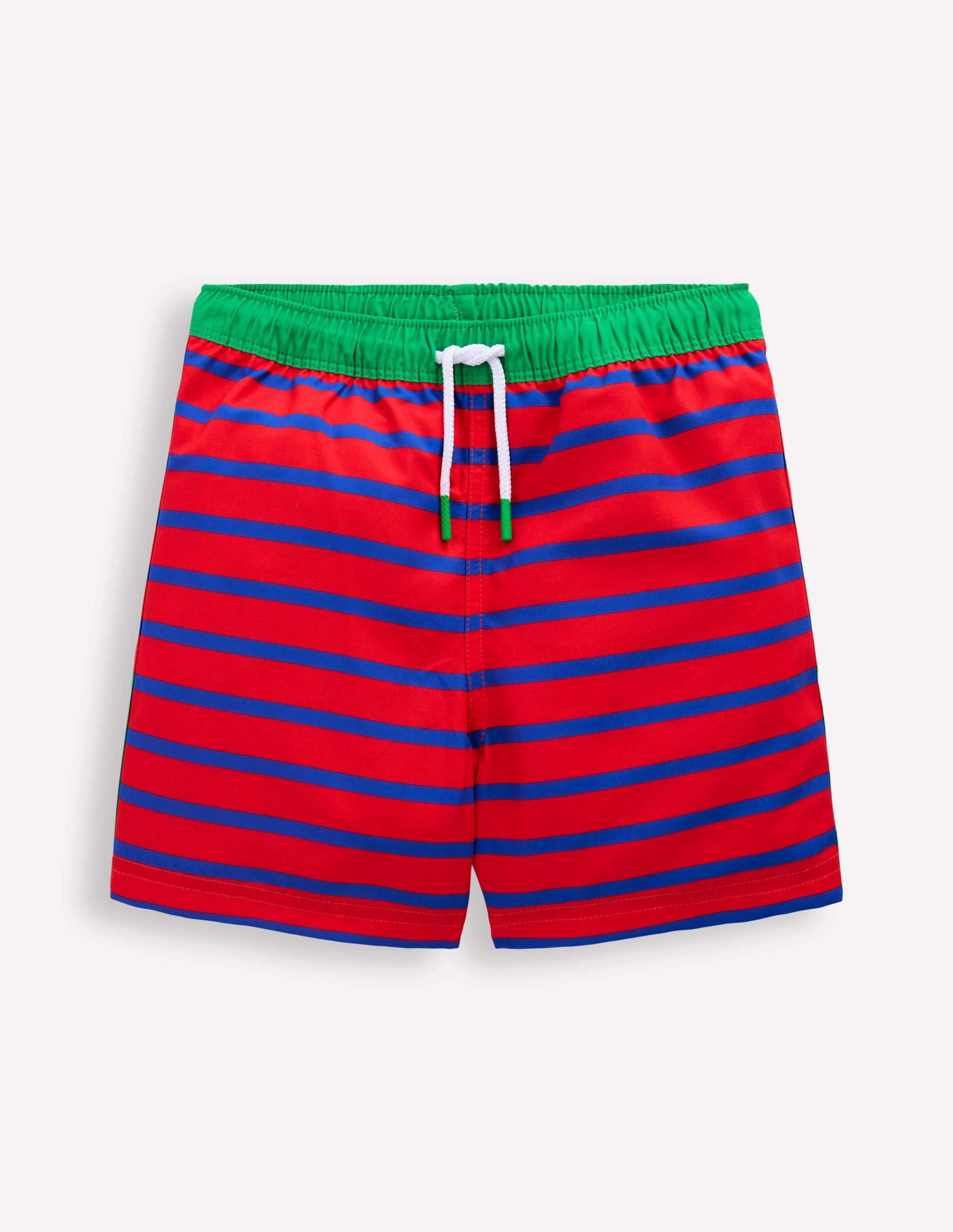 Badeshorts-Galerie-Blau/Mohnblumenrot Krokodil - Image 1