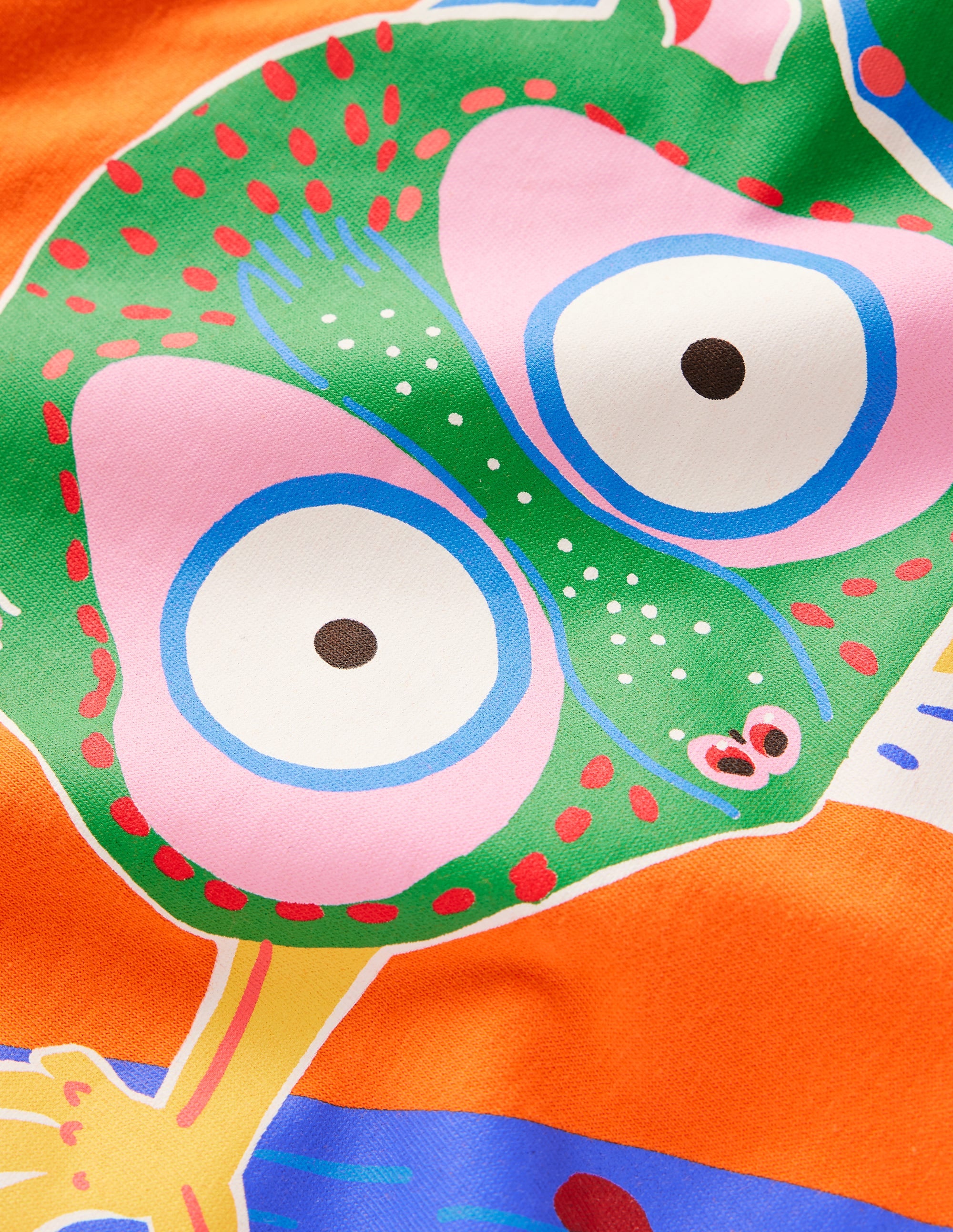 Im Dunkeln leuchtendes T-Shirt-Tonorange Dschungelbaby - Image 3