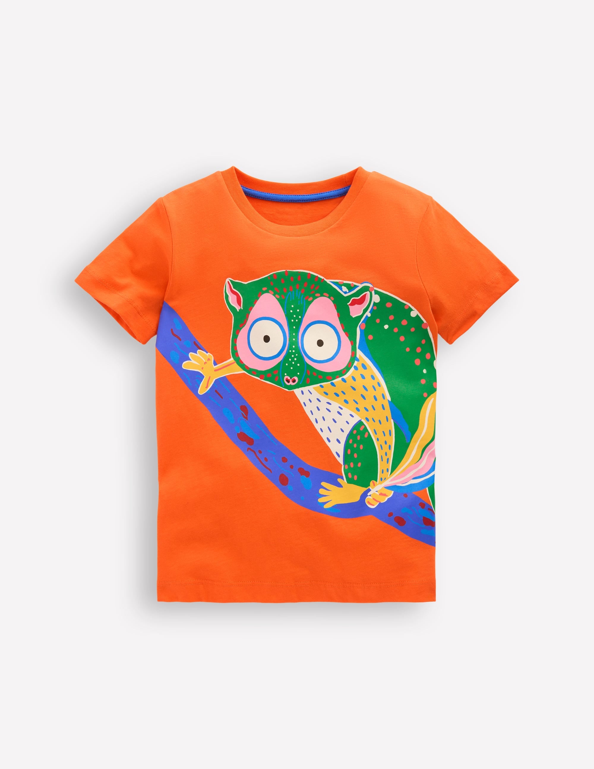 Im Dunkeln leuchtendes T-Shirt-Tonorange Dschungelbaby - Image 1