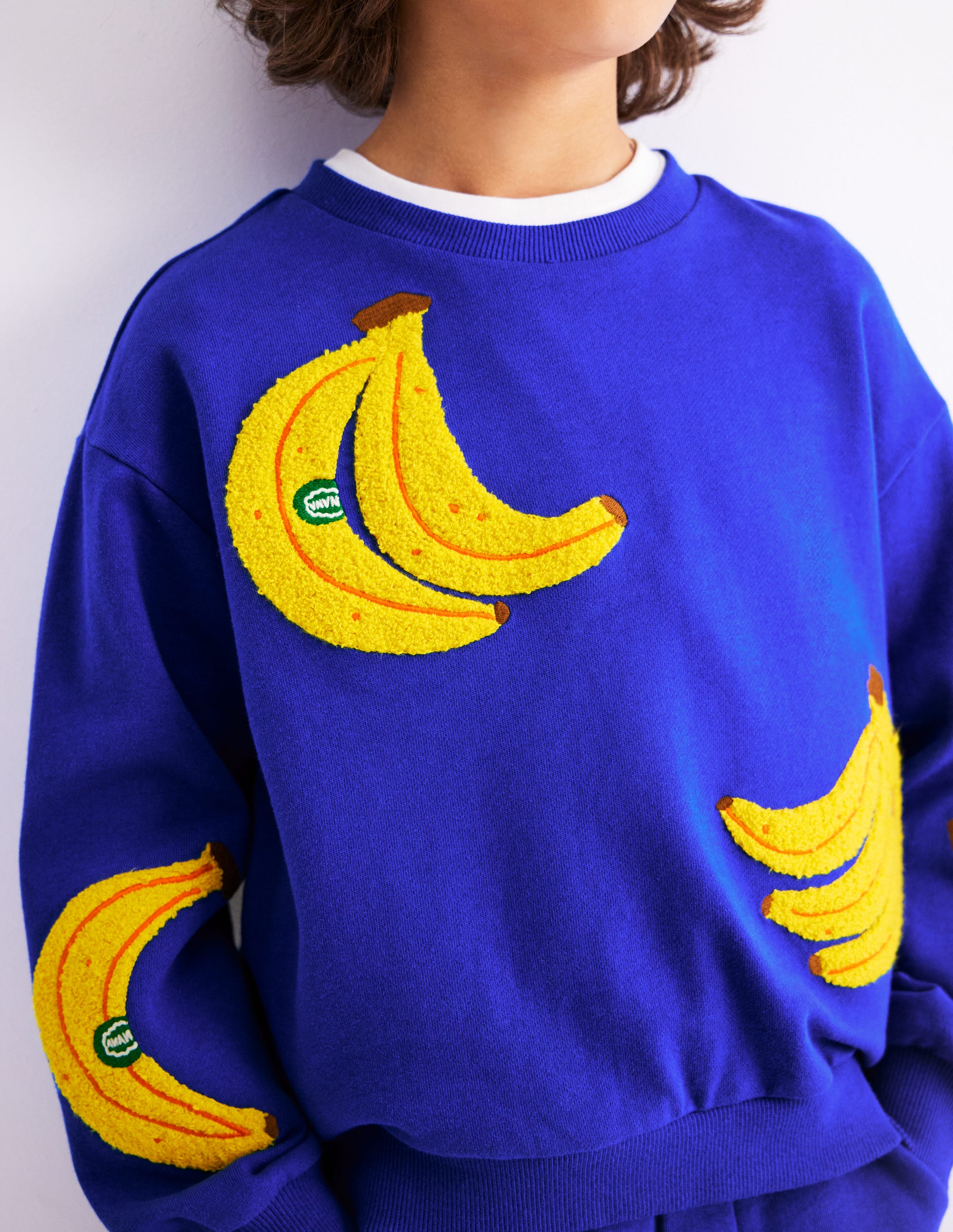Lustiges Sweatshirt-Surf The Web-Blau Banane - Image 1