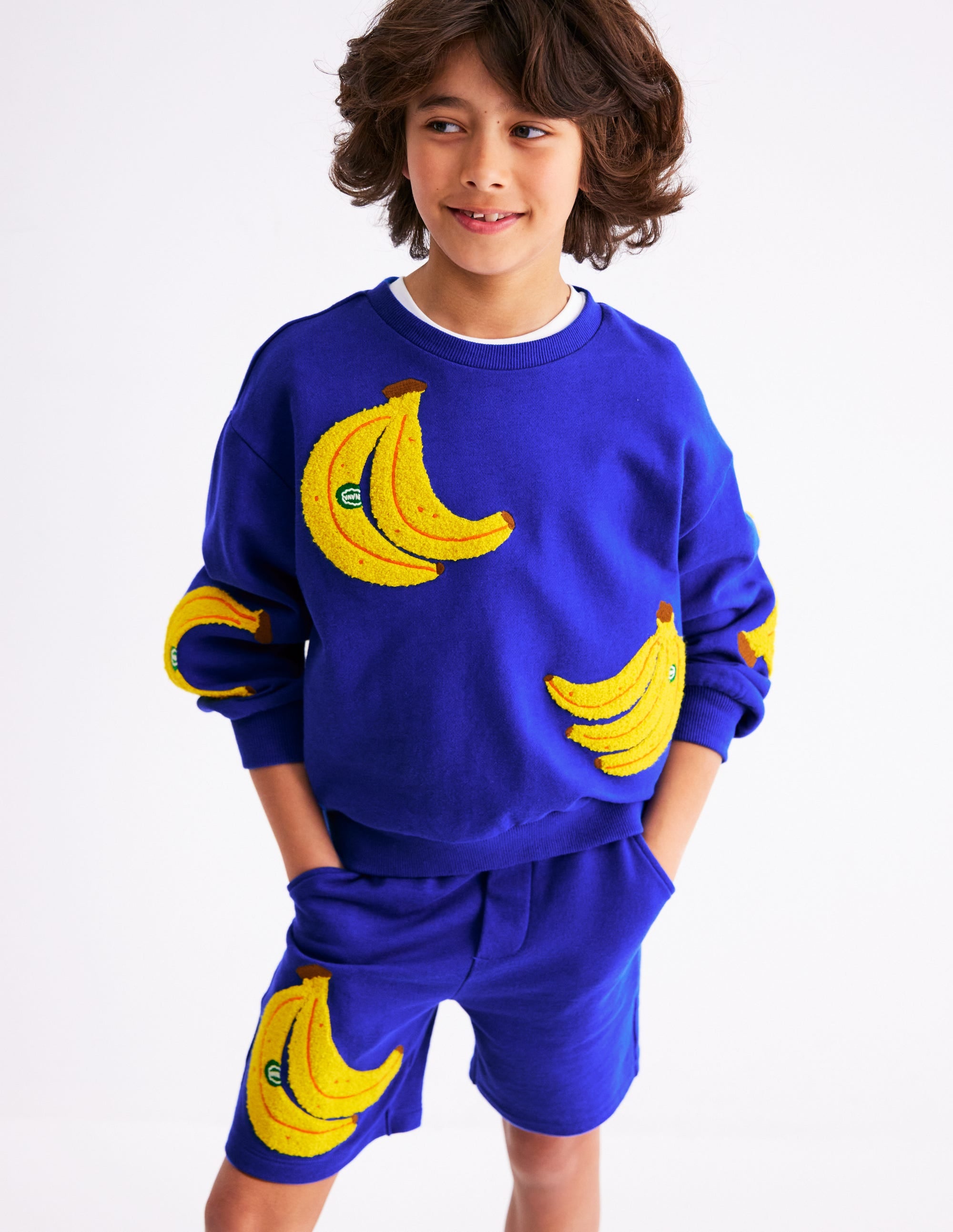 Lustiges Sweatshirt-Surf The Web-Blau Banane - Image 2