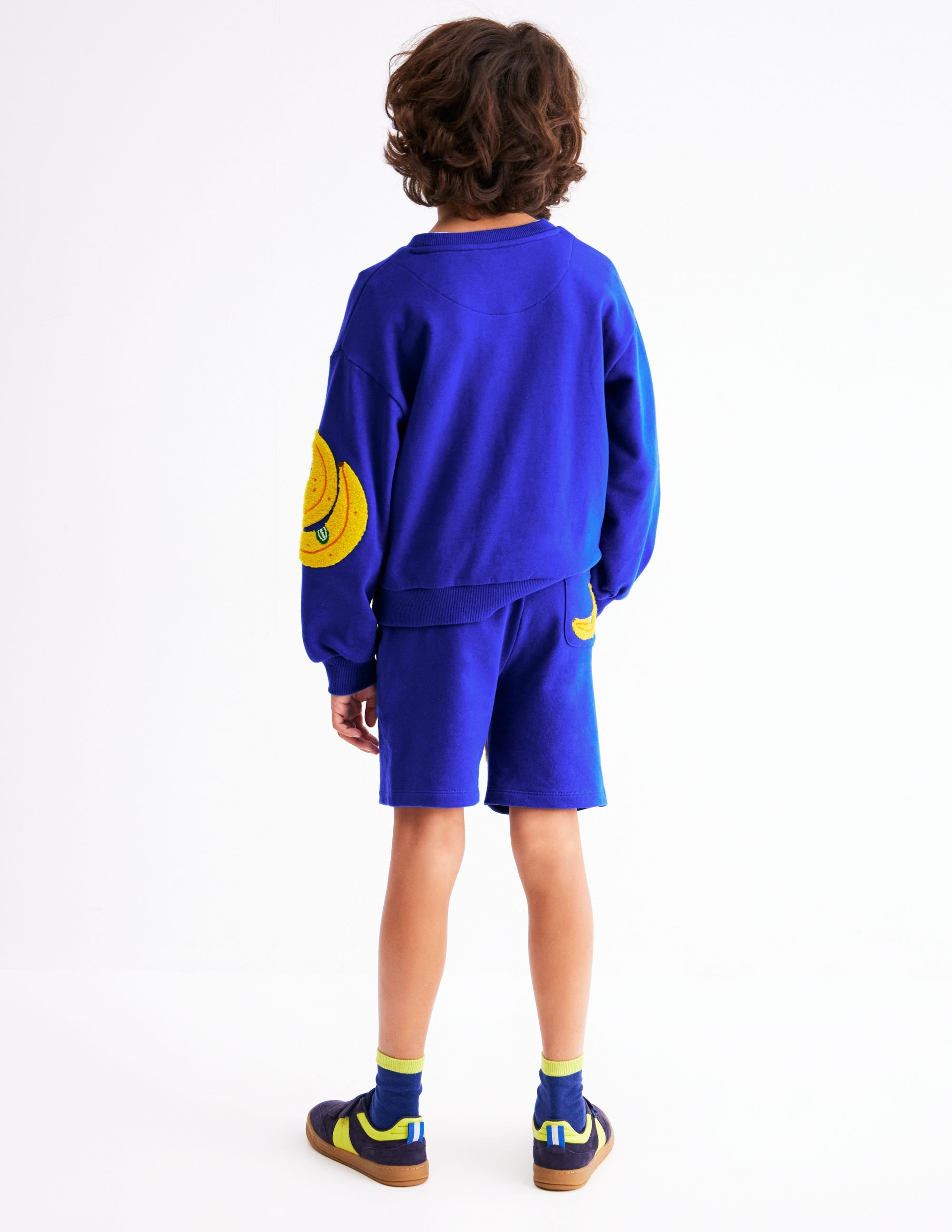 Lustiges Sweatshirt-Surf The Web-Blau Banane - Image 3