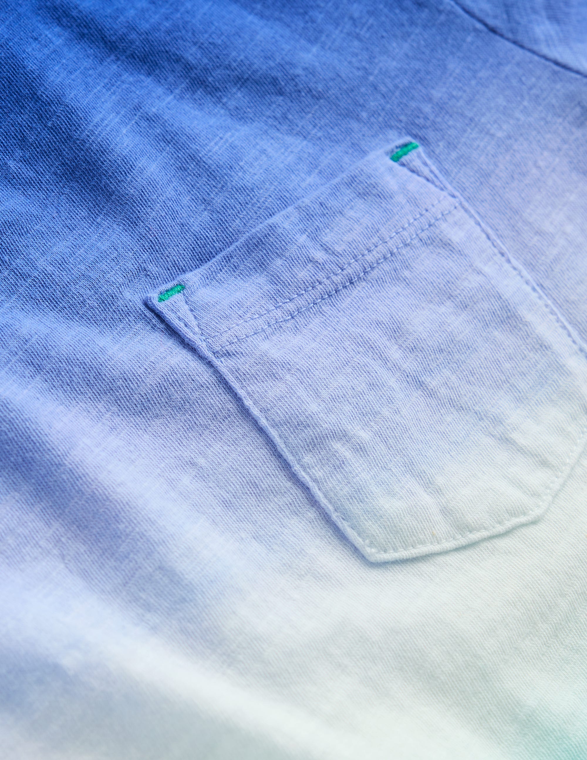 T-Shirt mit Batikmuster-Leuchtendes Blau/Aquamarinblau - Image 3