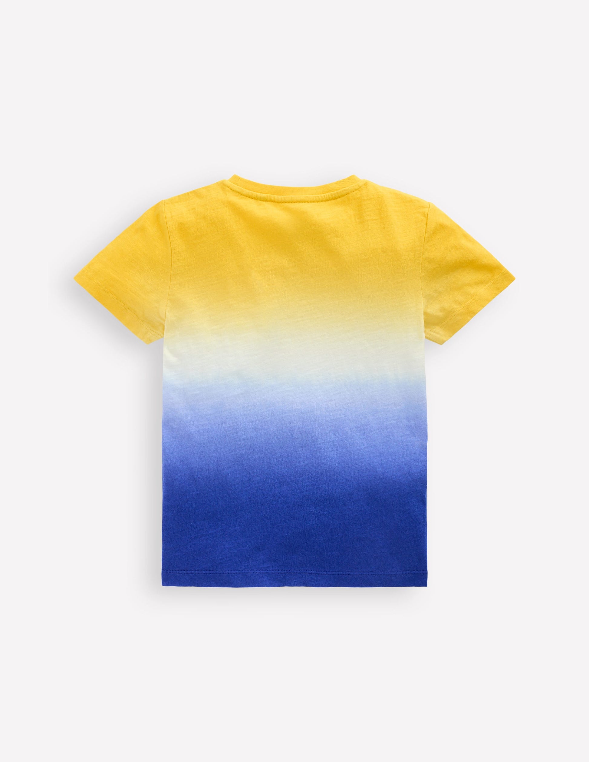T-shirt tie and dye-Jaune ananas/bleu vif-2