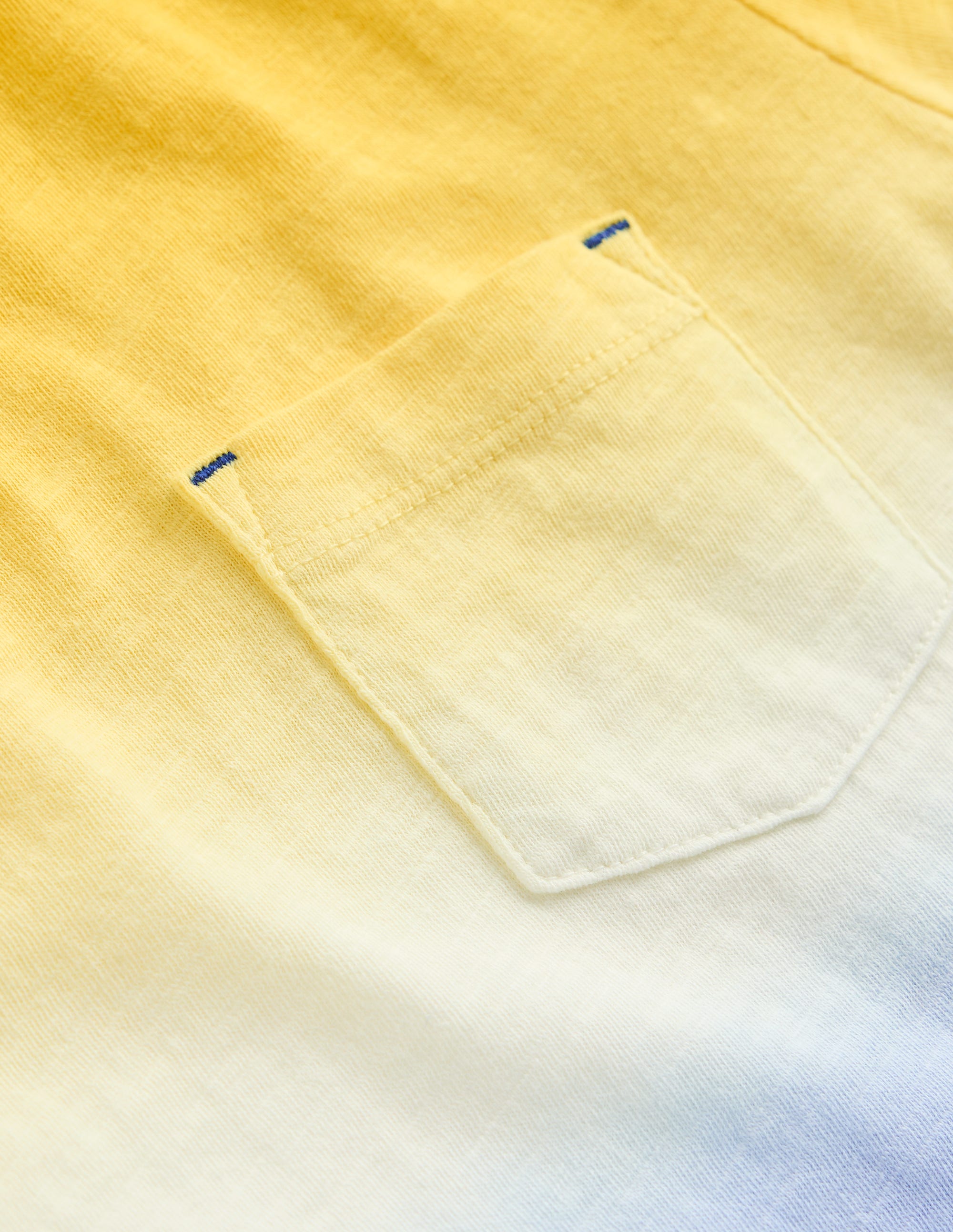 T-shirt tie and dye-Jaune ananas/bleu vif - Image 3