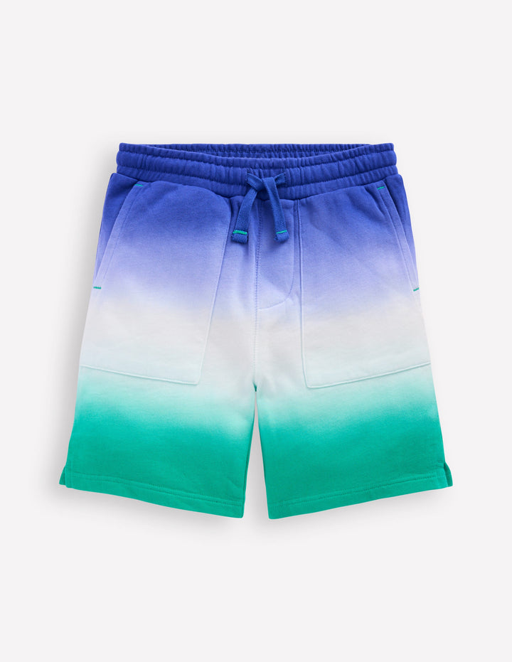 Shorts mit Batikmuster-Surf The Web-Blau/Billard