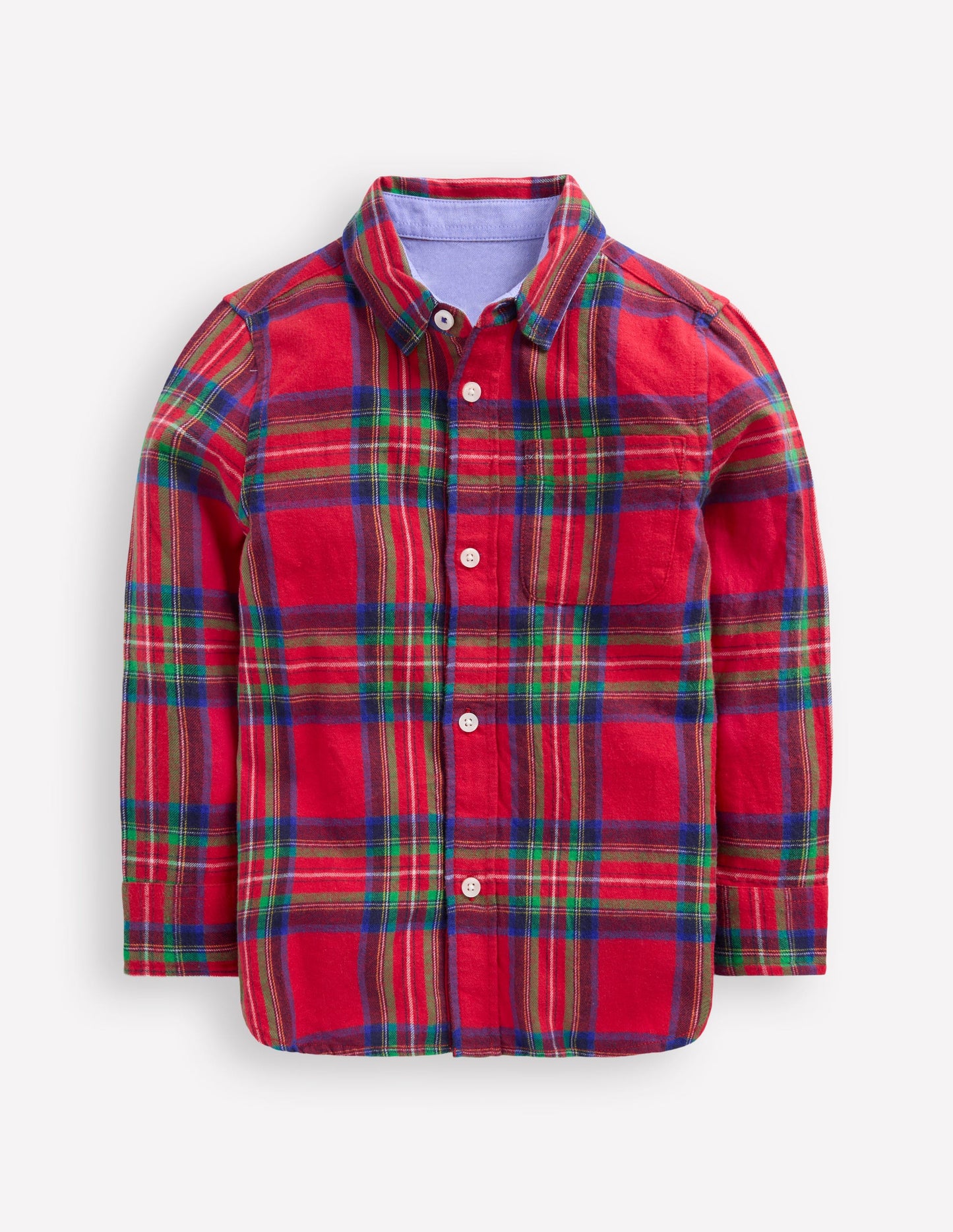 Chemise cosy à carreaux en coton-Carreaux rouges