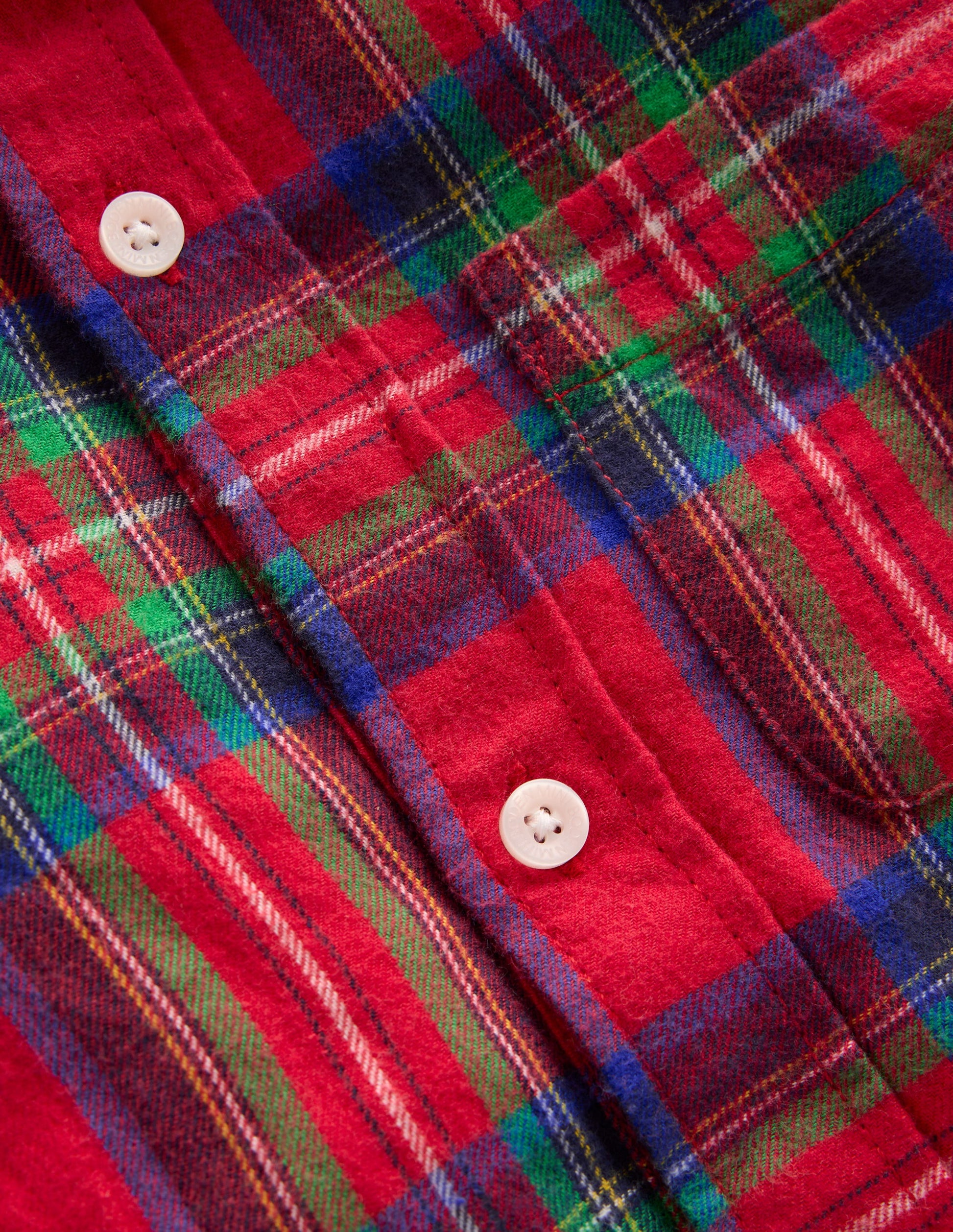 Chemise cosy à carreaux en coton-Carreaux rouges-3
