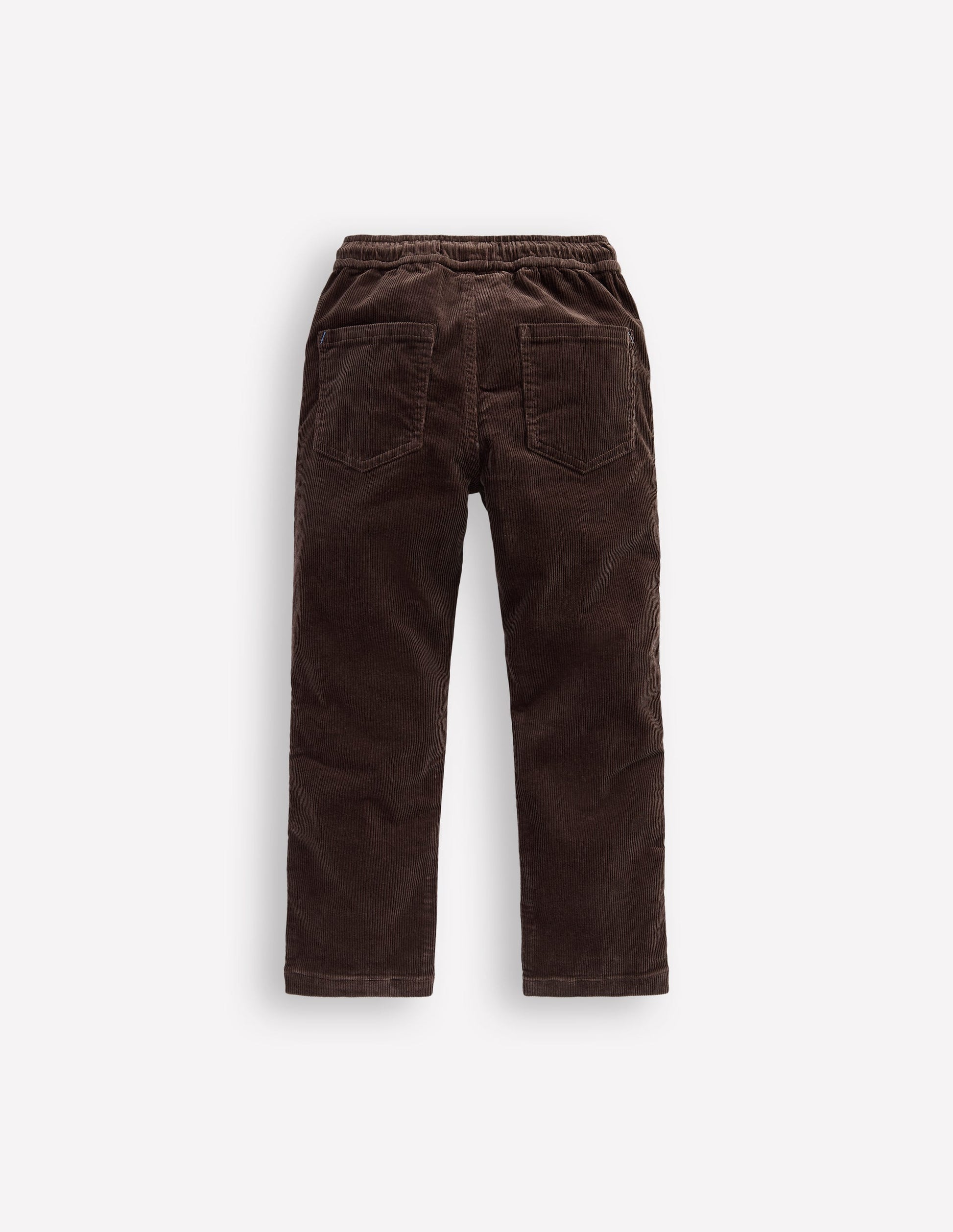 Schmal geschnittene Hose zum Hineinschlüpfen-Espresso Cord-2