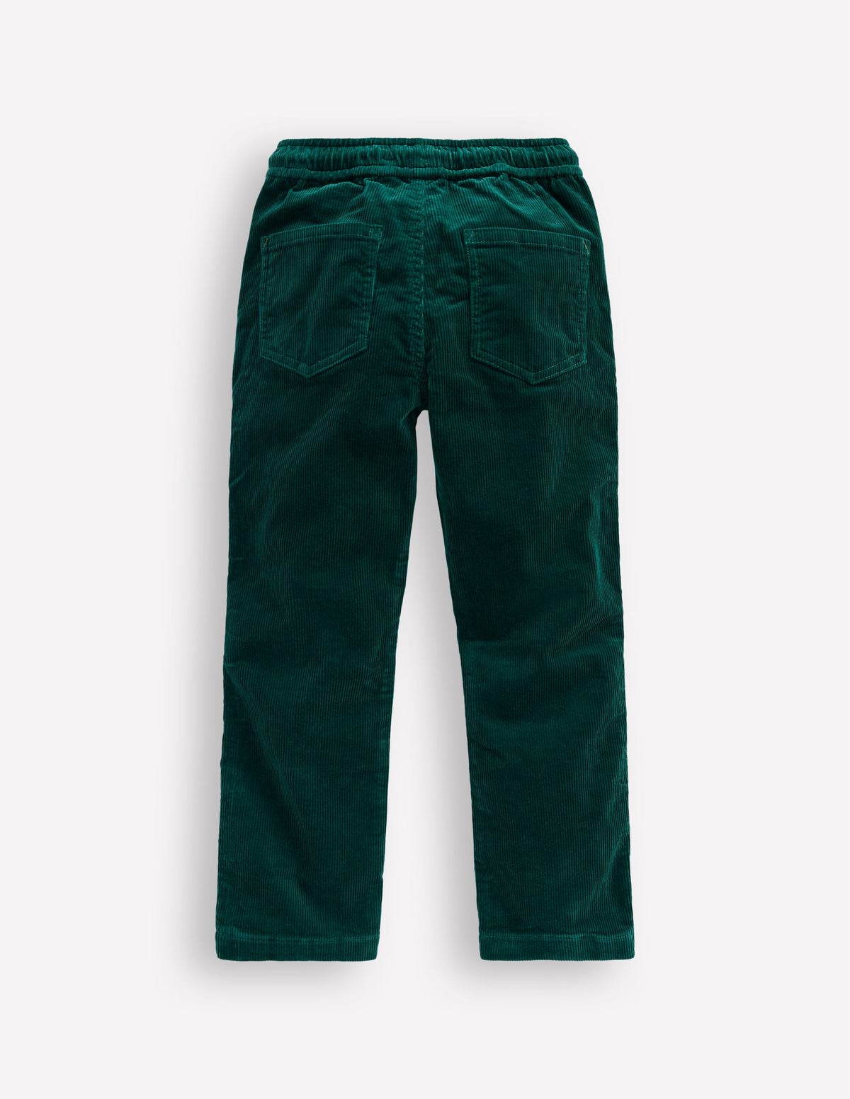 Schmal geschnittene Hose zum Hineinschlüpfen-Dunkles Smaragdgrün Cord - Image 2