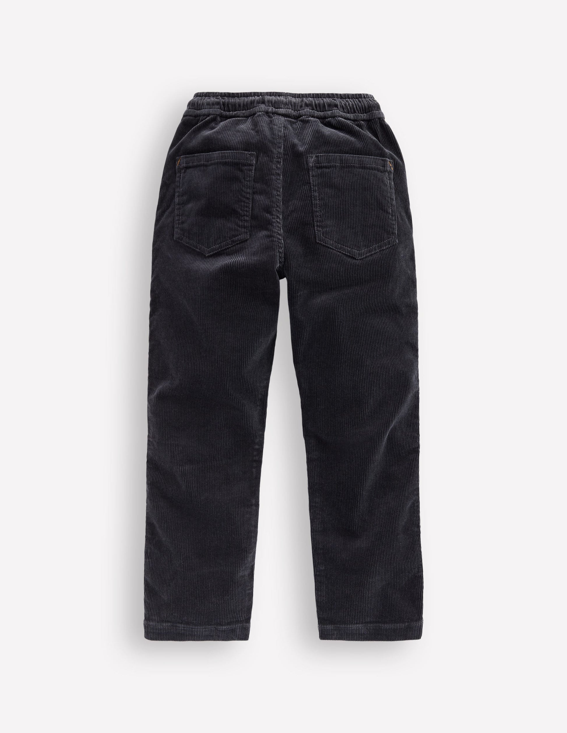 Schmal geschnittene Hose zum Hineinschlüpfen-Anthrazit Cord-2