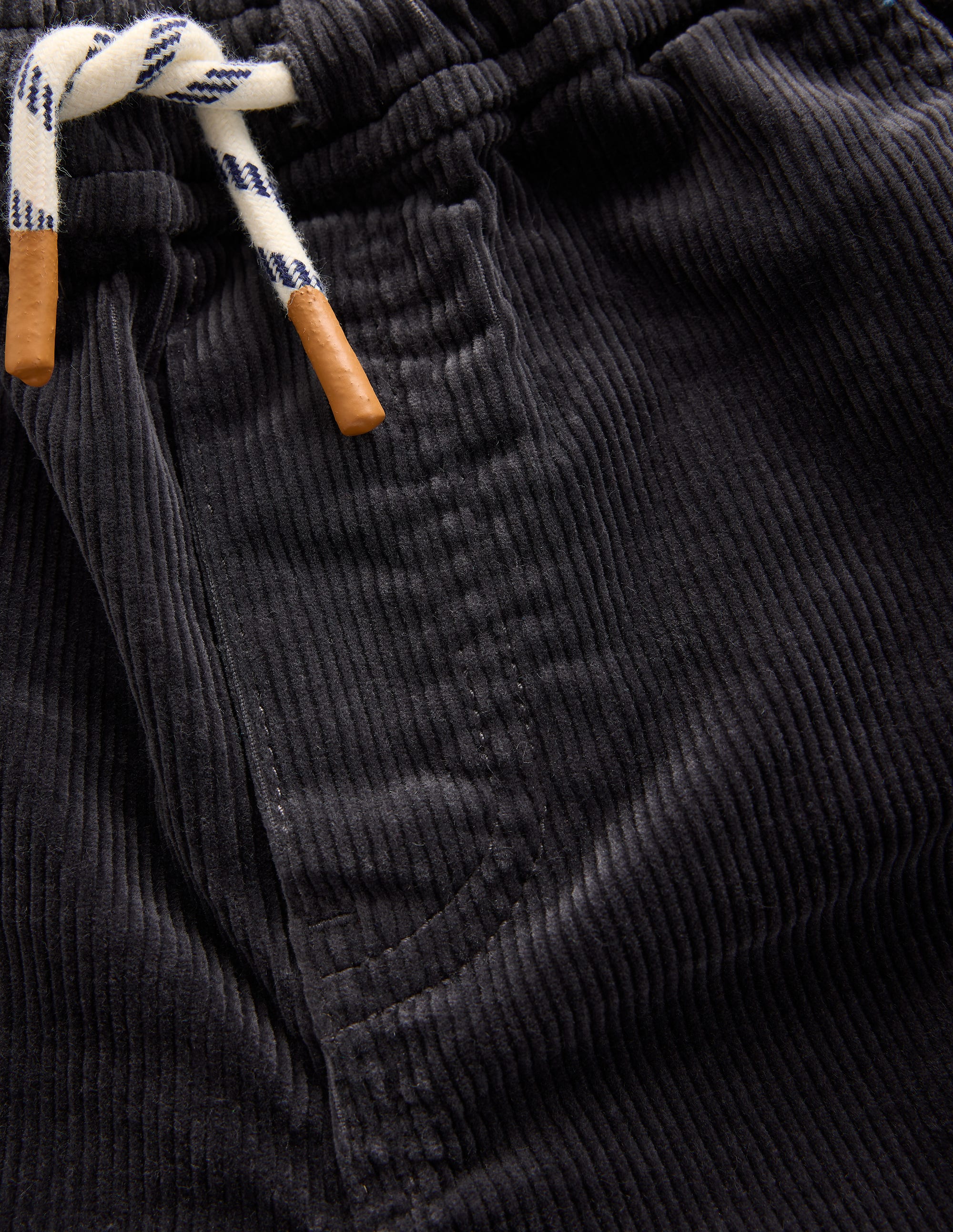 Pantalon slim à enfiler-Velours côtelé anthracite - Image 3