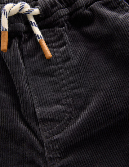 Schmal geschnittene Hose zum Hineinschlüpfen-Anthrazit Cord-3