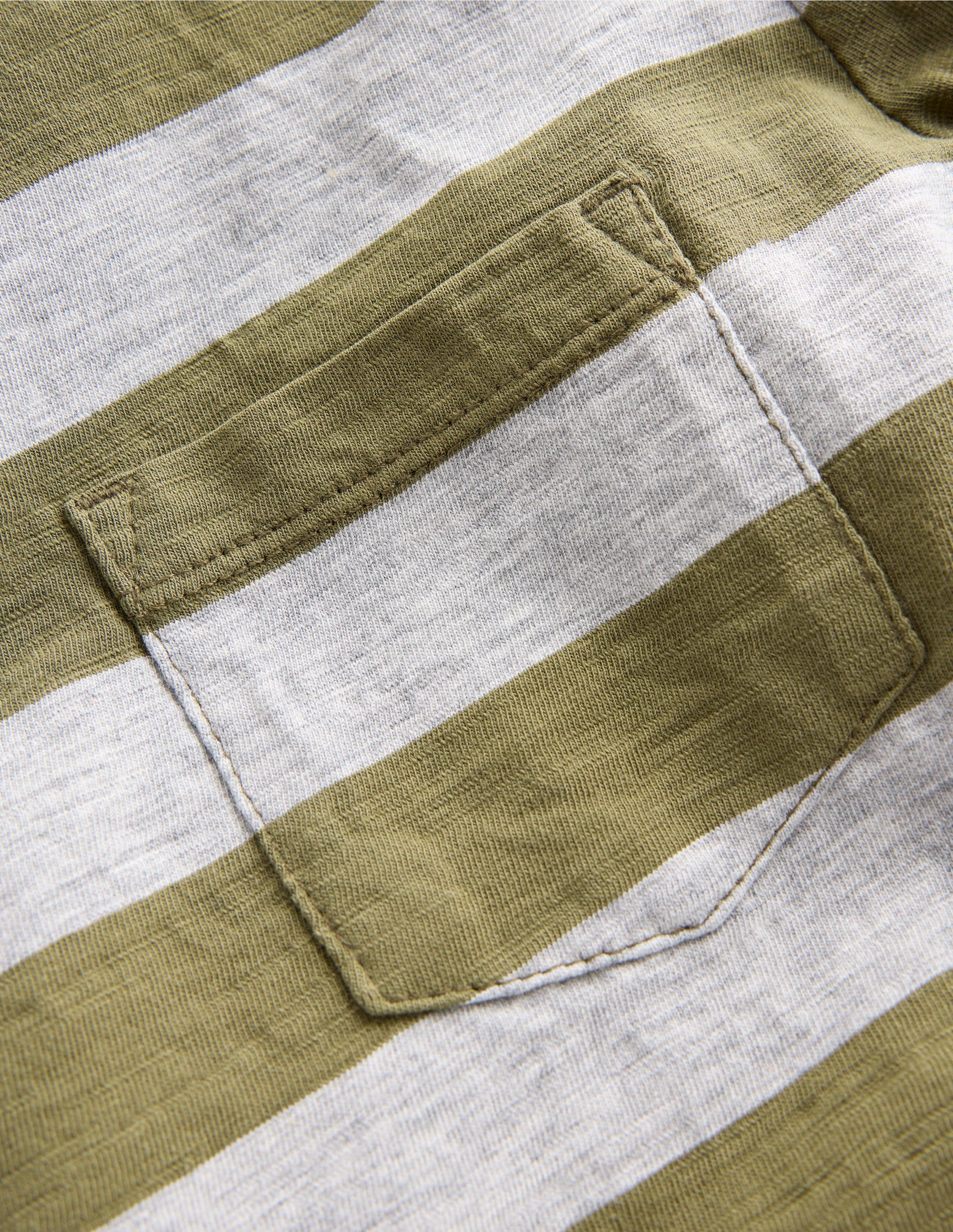 T-shirt pour tous les jours à manches longues-Vert des bois/gris chiné-3