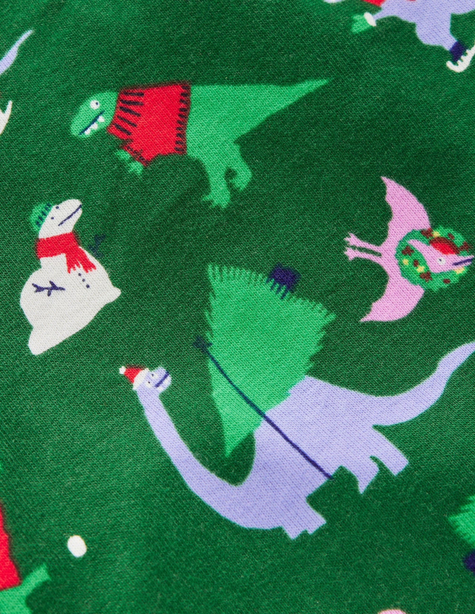 Snug Long John Pyjamas-Eden Christmas Dinos - Image 3