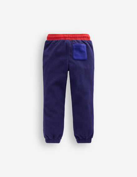 Kuschelige Fleece-Jogginghose-Schuluniform-Marineblau