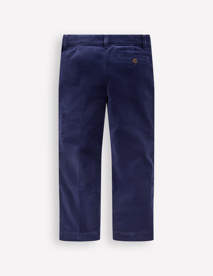 Elegante Hose-Navy Samt-2