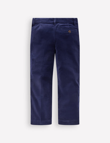 Elegante Hose mit Bügelfalte-Navy Samt