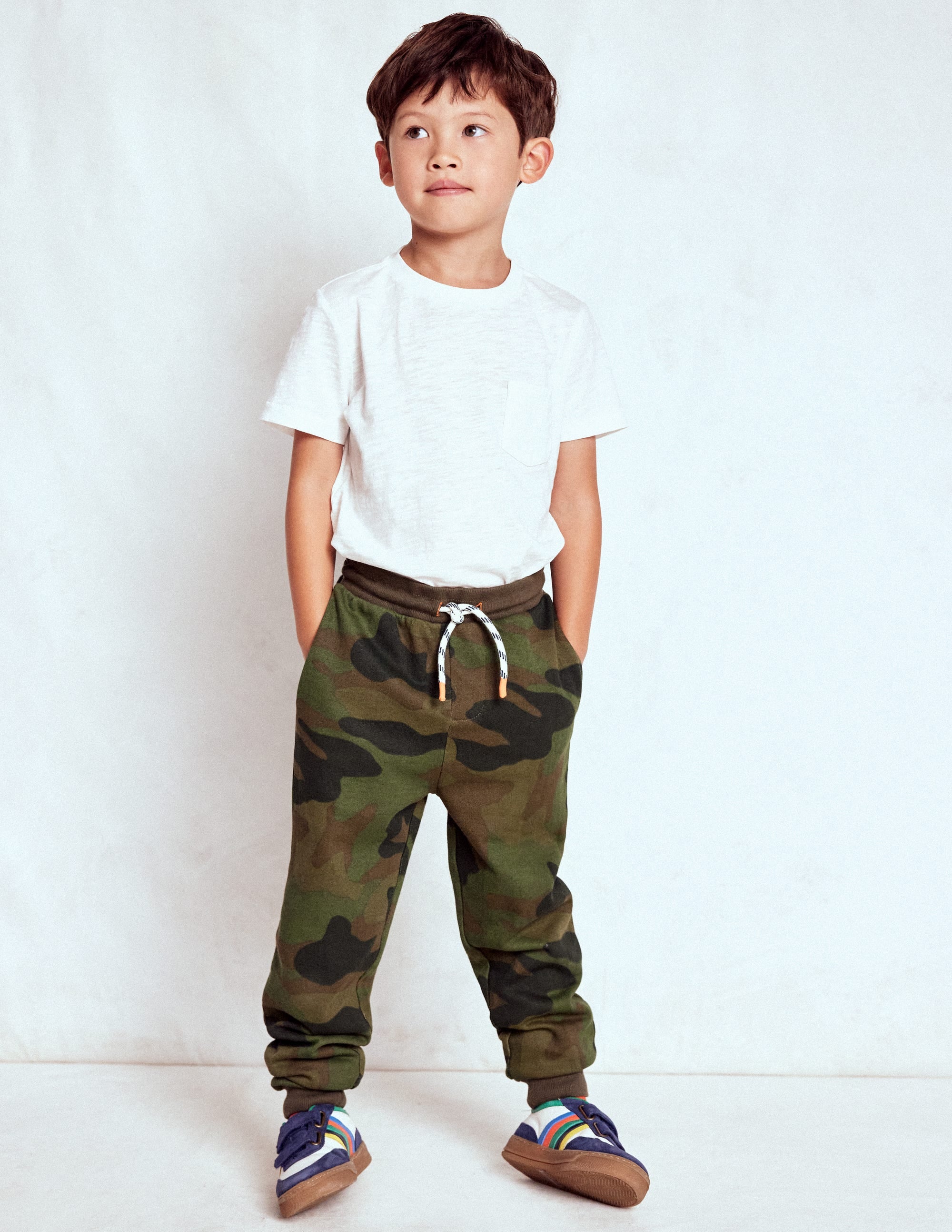 Printed Comfy Joggers-Camo - Image 1