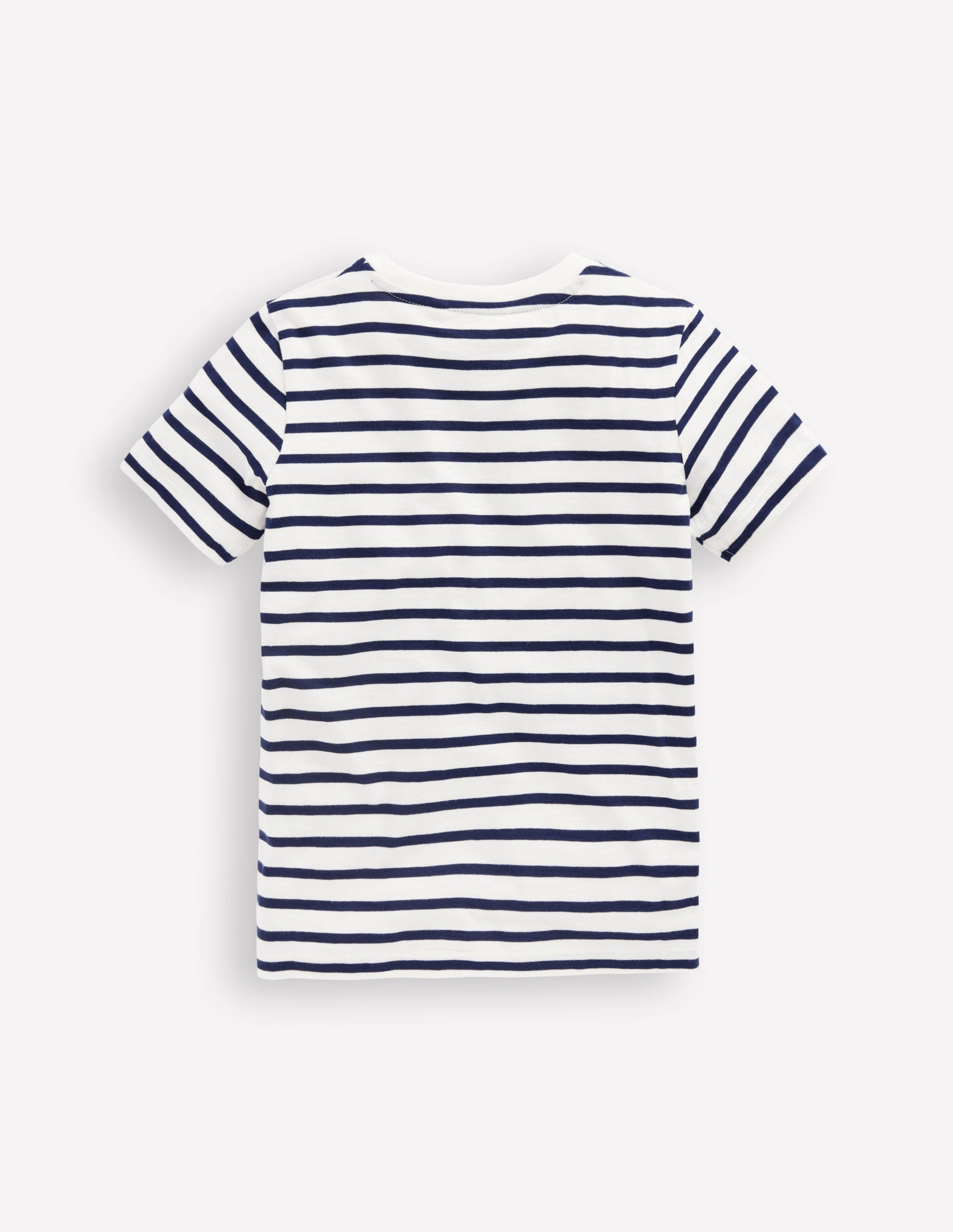 T-Shirt für den Alltag-Dunkelblau/Ecru-2