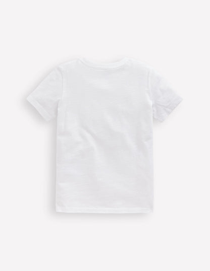 T-Shirt für den Alltag-Weiß-2