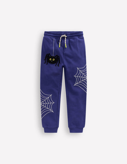 Bas de jogging fun-Araignée bleu tribord