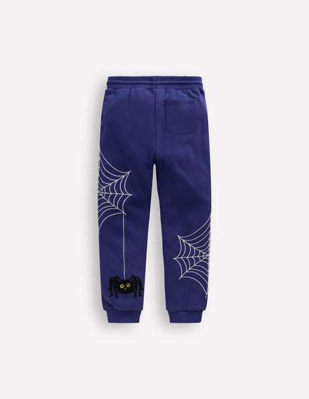 Bas de jogging fun-Araignée bleu tribord