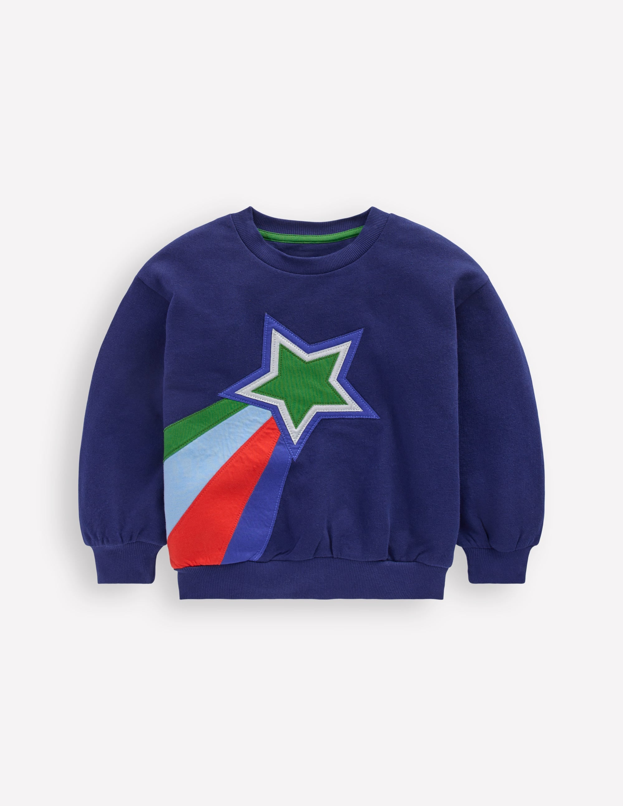 Lustiges Sweatshirt-Blockfarben Sterne - Image 1