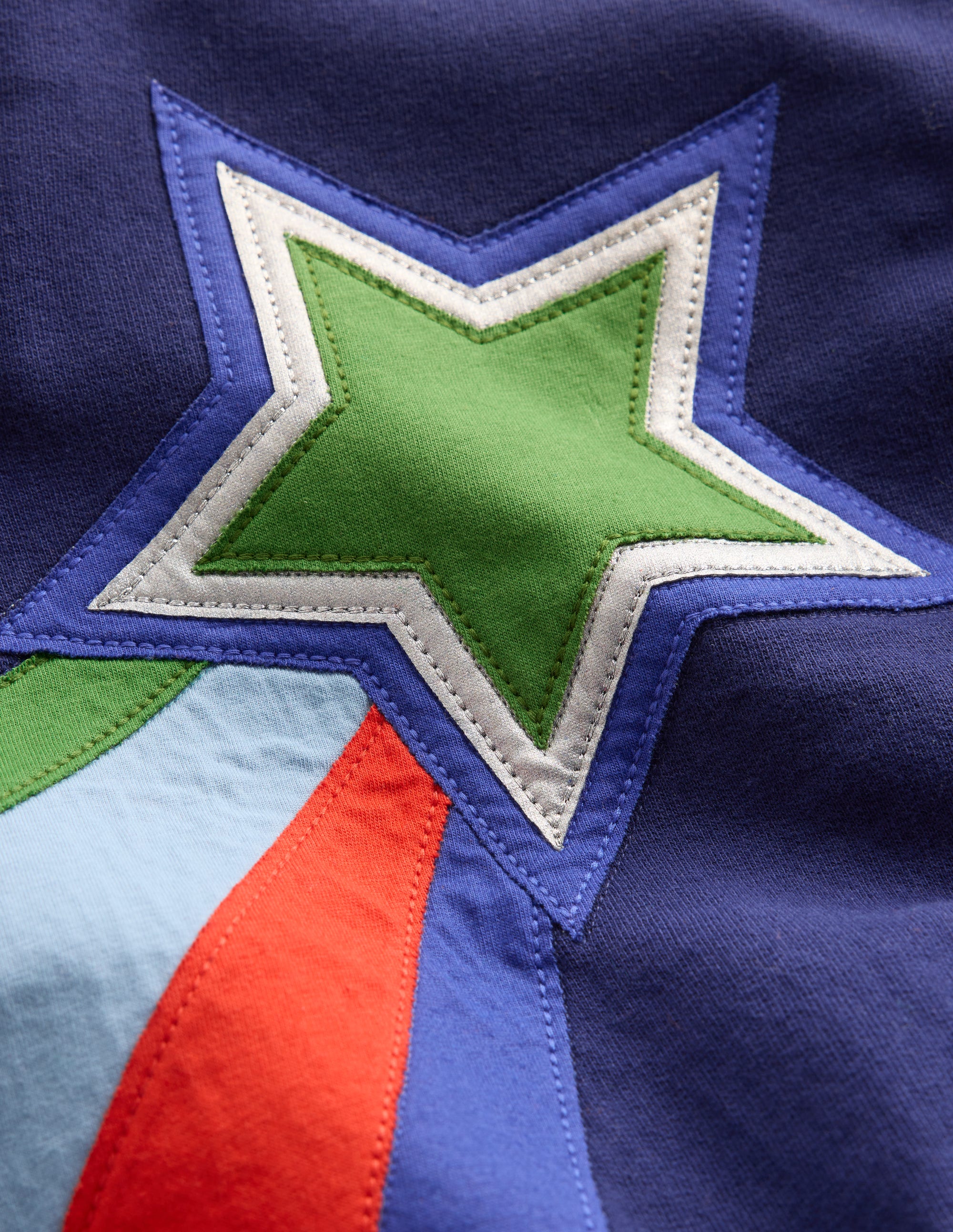 Lustiges Sweatshirt-Blockfarben Sterne - Image 3