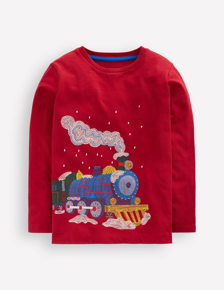 Superstitch Long Sleeve Top-Chili Pepper Polar Express