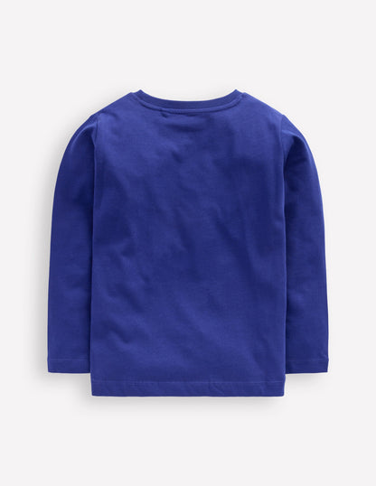 Langarmshirt mit Druck-Saphirblau Fahrzeuge-2