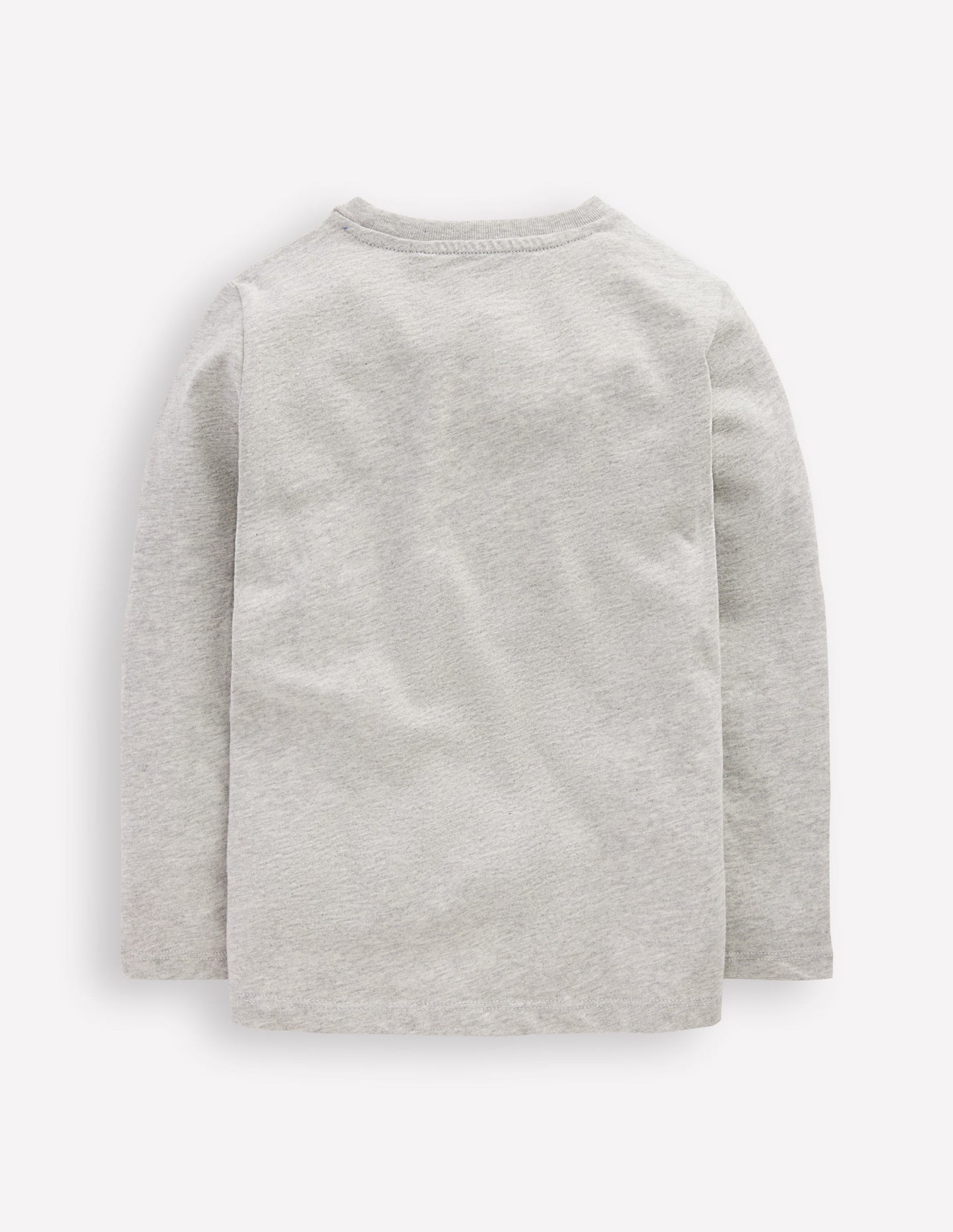 Langarmshirt mit Druck-Grau Meliert, Weltall