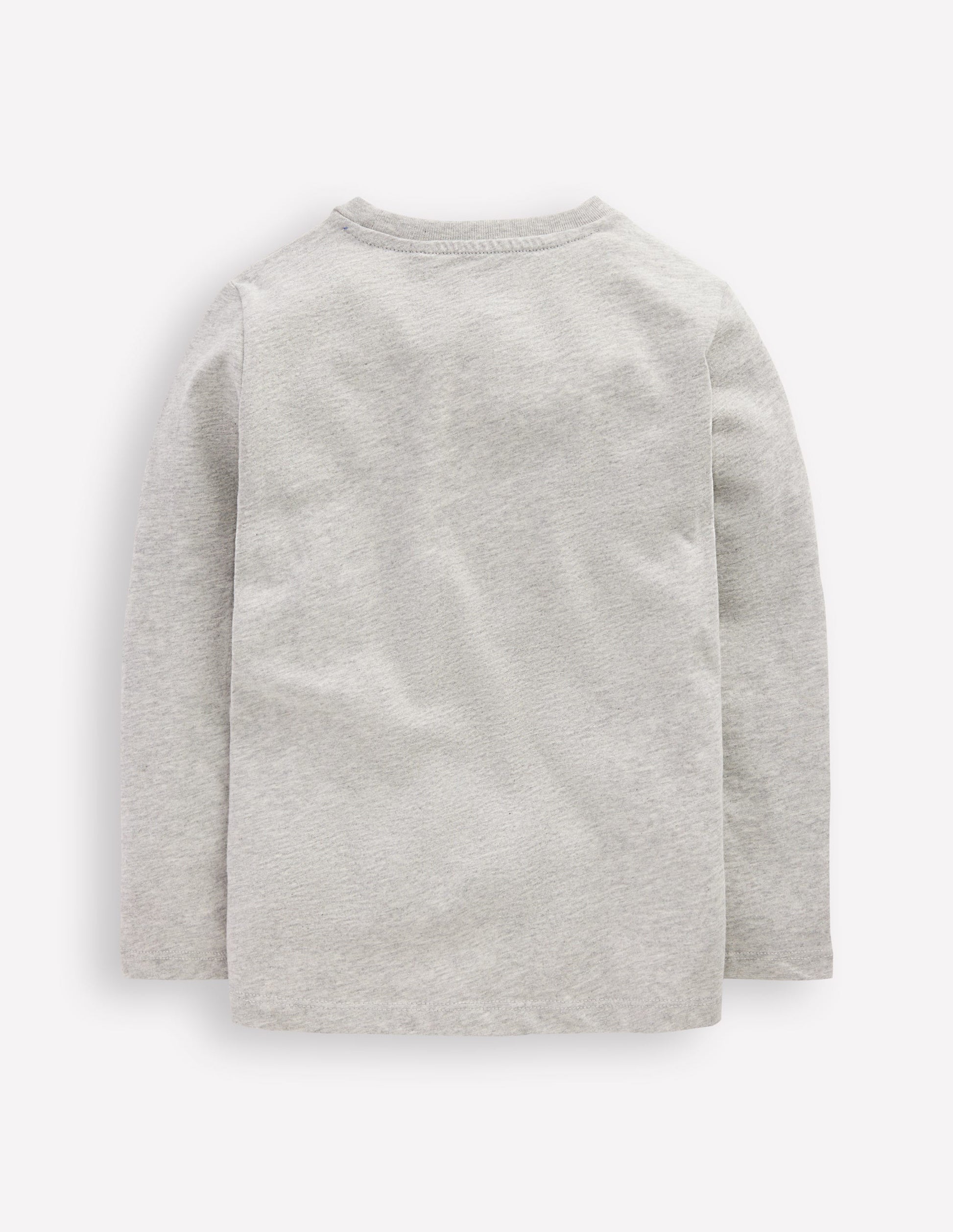 Langarmshirt mit Druck-Grau Meliert, Weltall-2